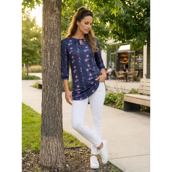  Tricou pentru femei KIXMI TRISHA ALBASTRU INCHIS 