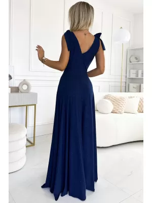 Rochie NUMOCO ELENA 405-5 ALBASTRU ÎNCHIS