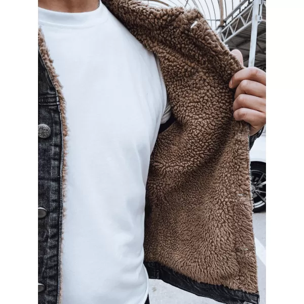  Jacheta din denim pentru bărbați DSTREET tx4725 NEGRU 