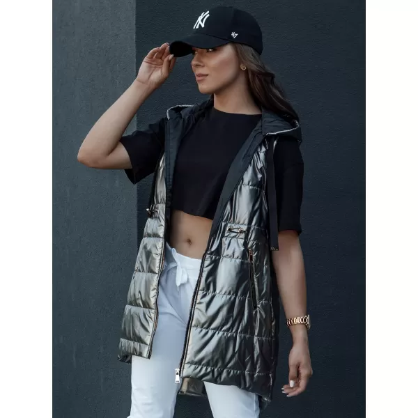  Vestă DSTREET PIXIECODE TY4437 GRI ÎNCHIS 