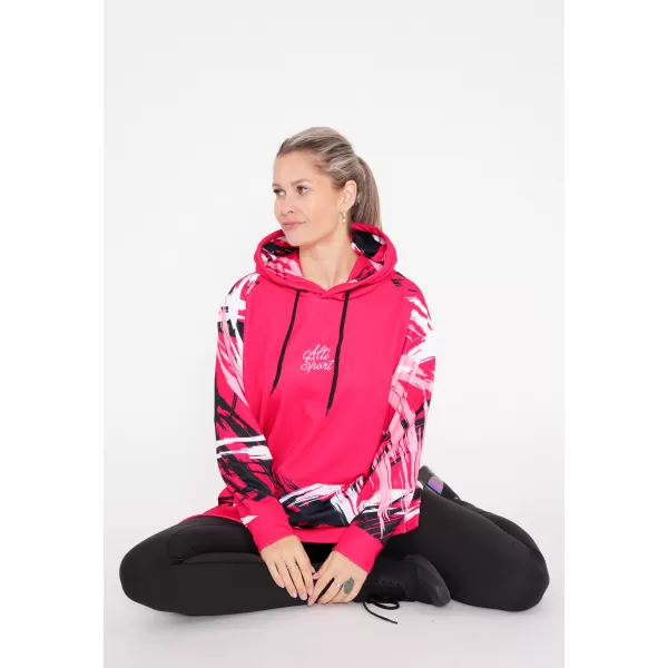  Hanorac prelungit funcțional pentru femei premium ALTISPORT VOJ/ALW039MI03 VIVA MAGENTA 