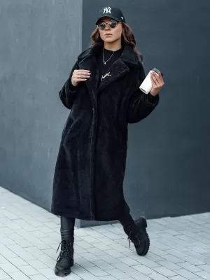 Haină de iarnă DSTREET GLAMFUR NEGRU