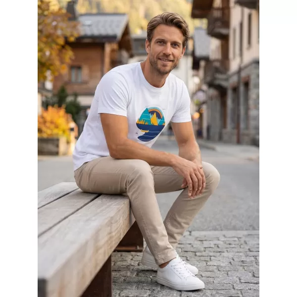  Tricou pentru bărbați ALTISPORT ALM186129 ALB 