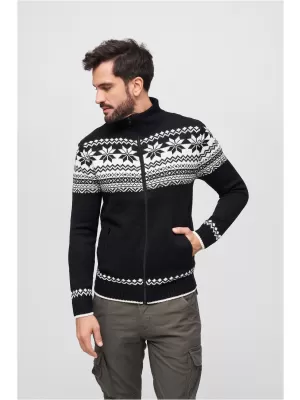 Panoul pentru bărbați BRANDIT CARDIGAN NORWEGER BD5030 NEGRU