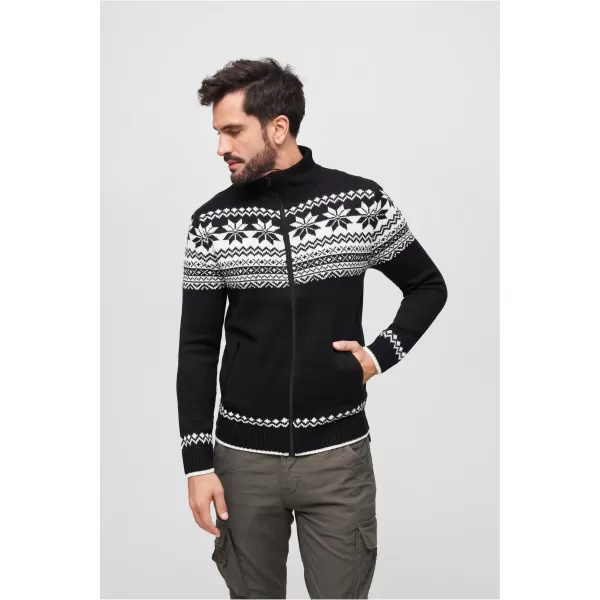  Panoul pentru bărbați BRANDIT CARDIGAN NORWEGER BD5030 NEGRU 