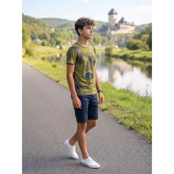 Tricou băieți BRANDIT T BD6017 CAMUFLAJ SUEDEZ 