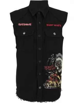 Cămaşă BRANDIT IRON MAIDEN BD61043 NEGRU