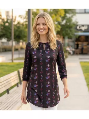Tricou pentru femei KIXMI TRISHA NEGRU