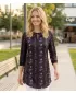 Tricou pentru femei KIXMI TRISHA NEGRU