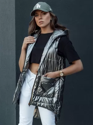 Vestă DSTREET JESS TY4446 GRI ÎNCHIS