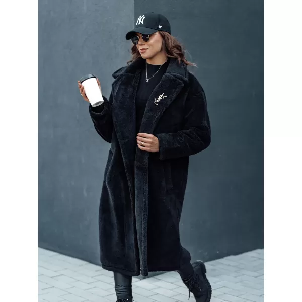  Haină de iarnă DSTREET GLAMFUR NEGRU 