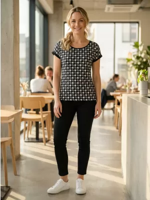 Tricou pentru femei ALTISPORT DORIA NEGRU