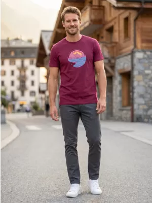 Tricou pentru bărbați ALTISPORT ALM186129 FUCSIE