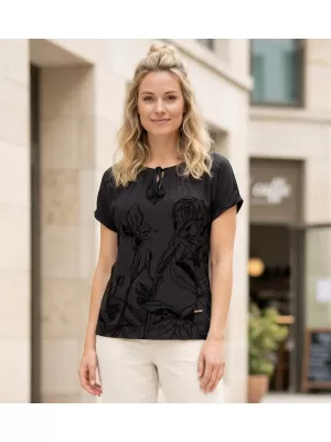 Tricou pentru femei ALTISPORT DEBBI NEGRU