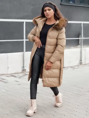 Haină de iarnă DSTREET STYLEBELLA BEJ