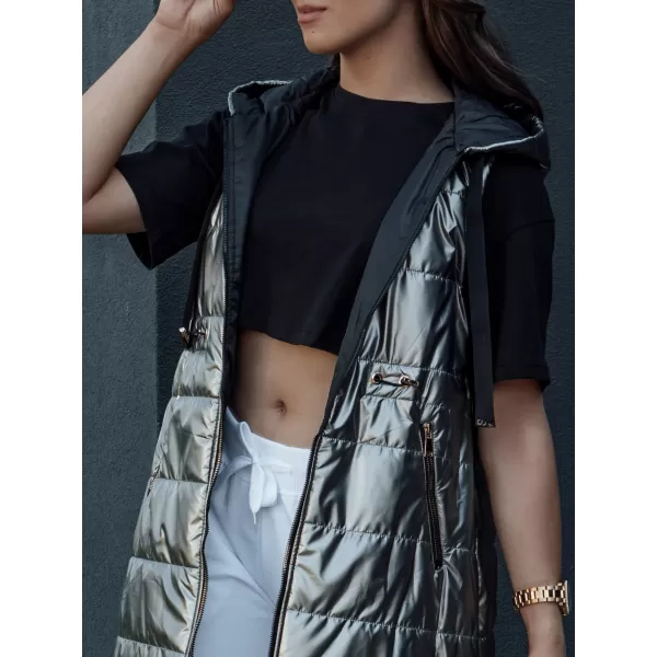  Vestă DSTREET PIXIECODE TY4437 GRI ÎNCHIS 