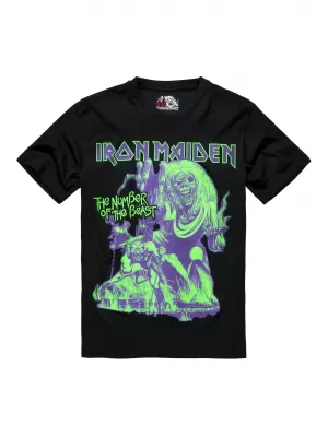 Cămaşă BRANDIT IRON MAIDEN BD61050 NEGRU