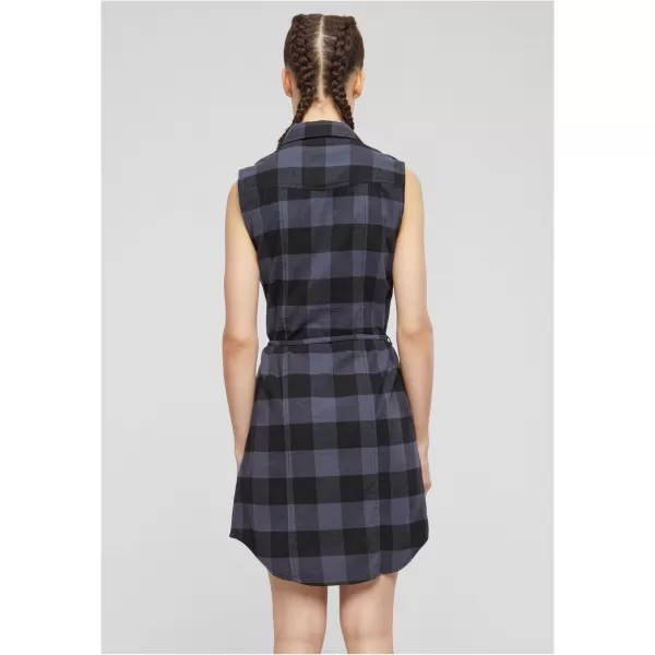   Rochie cămașă BRANDIT BD44007 NEGRU/GRI 