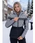 Geaca de dama ALTISPORT DEBORA ALB NEGRU