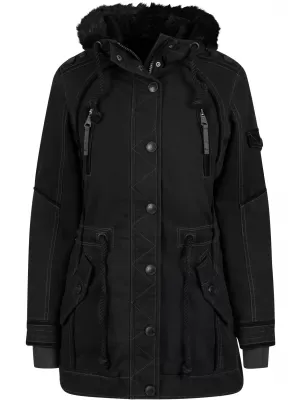Parka de damă BRANDIT BD33122 NEGRU