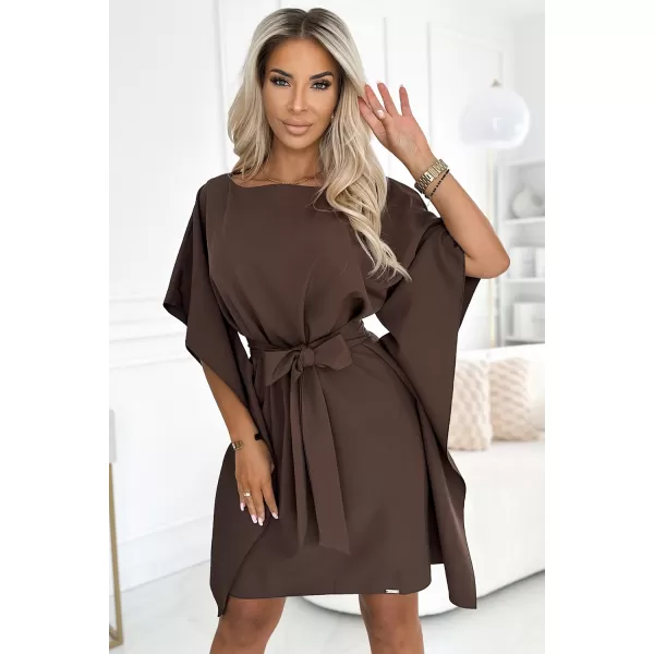  Rochie NUMOCO SOFIA 287-33 CIOCOLATĂ 