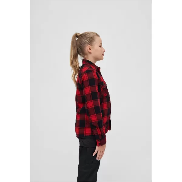  Cămaşă BRANDIT BD6016 ROȘU/NEGRU 