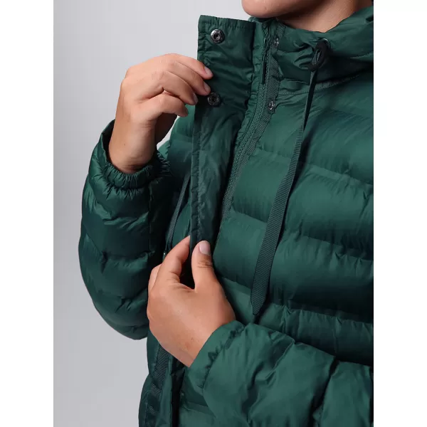  Palton de damă LOAP ITMARA VERDE ÎNCHIS 
