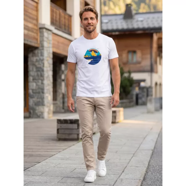  Tricou pentru bărbați ALTISPORT ALM186129 ALB 