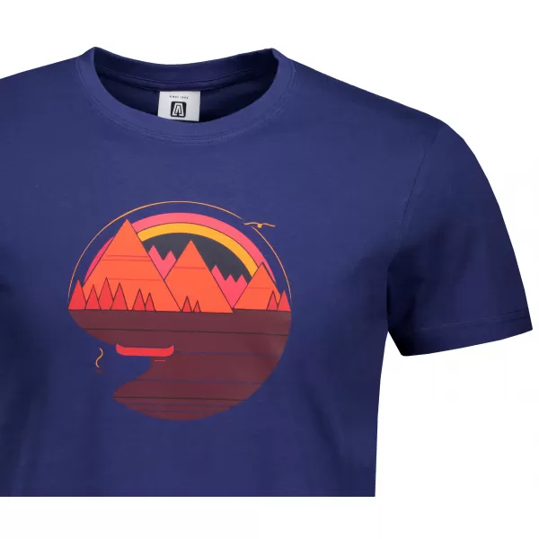  Tricou pentru bărbați ALTISPORT ALM186129 ALBASTRU MIEZUL NOPȚII 