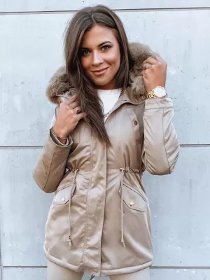 Geacă pentru femei DSTREET GODDESS BEJ