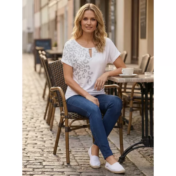  Tricou pentru femei ALTISPORT DAFFY ALB 