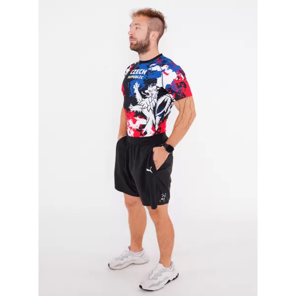  Cămașă funcțională de compresie pentru bărbați cu mâneci scurte premium ALTISPORT VOJ/ALM036TR04 PETE 