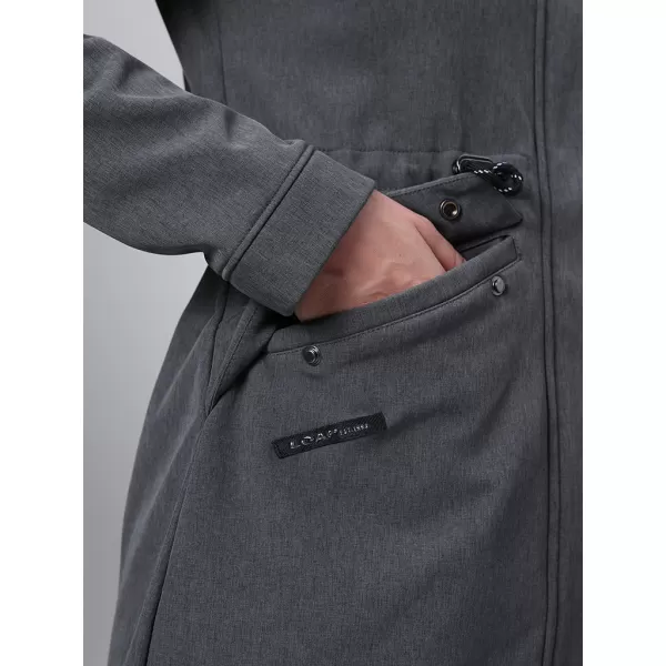  Palton softshell dama LOAP LUNARA GRI ÎNCHIS 
