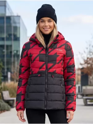 Geaca de dama ALTISPORT DARCIA NEGRU/ROSU