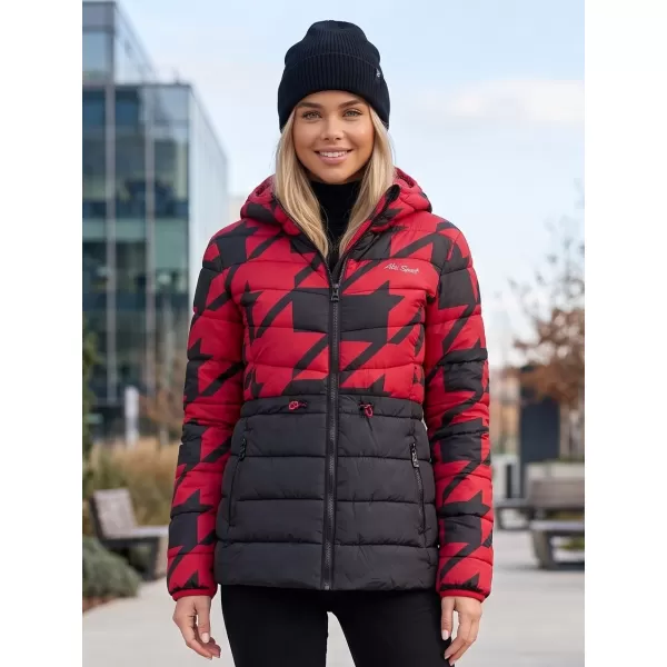  Geaca de dama ALTISPORT DARCIA NEGRU/ROSU 