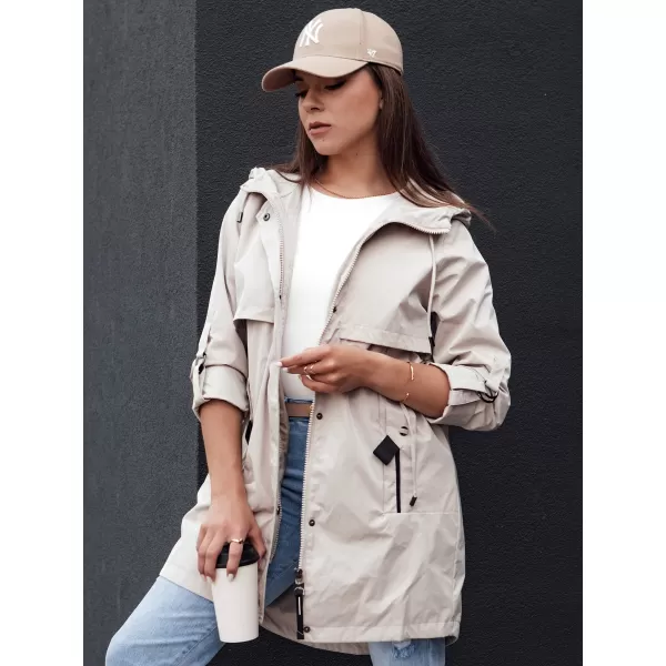  Geacă pentru doamne DSTREET STYLE QUEEN TY4394 GRI DESCHIS 