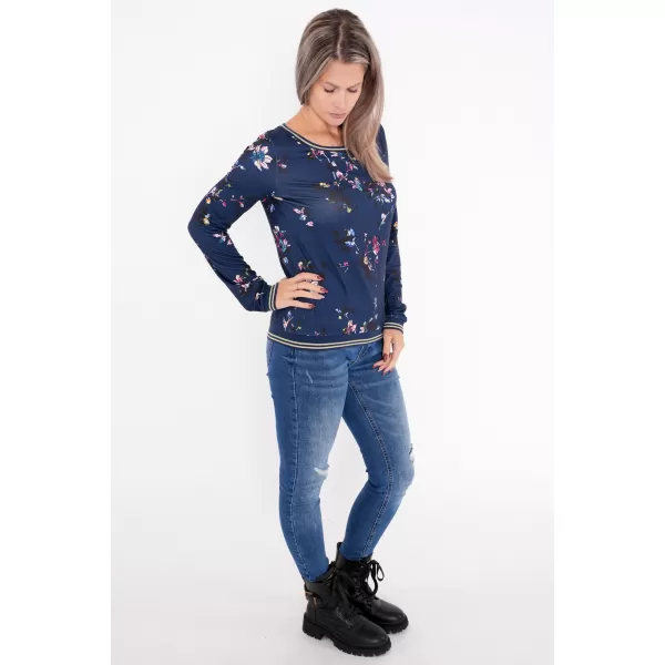  Tricou pentru femei ALTISPORT DEVANA ALBASTRU INCHIS 