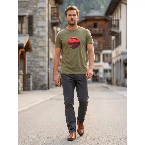  Tricou pentru bărbați ALTISPORT ALM186129 KAKI 