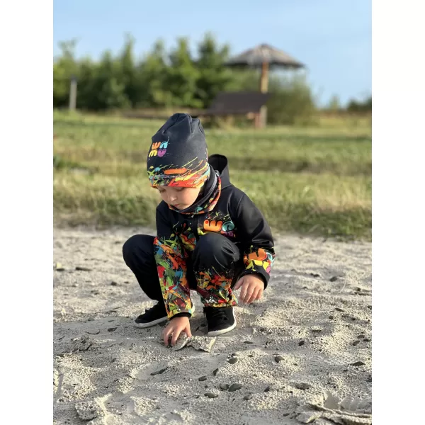  Jachetă softshell pentru copii WAMU GAME ON NEGRU 