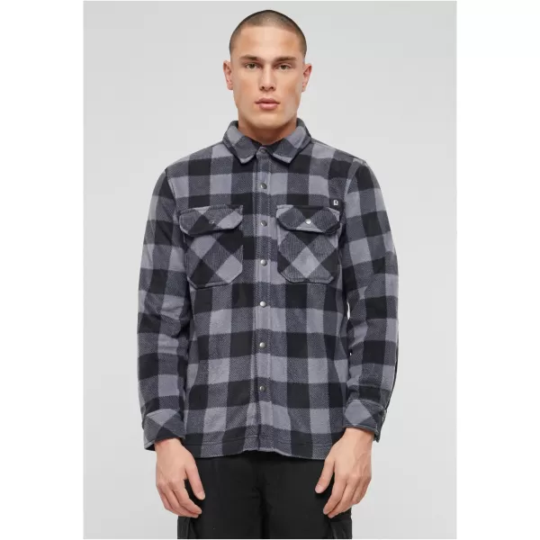  Cămaşă BRANDIT BD9720 NEGRU/GRI 