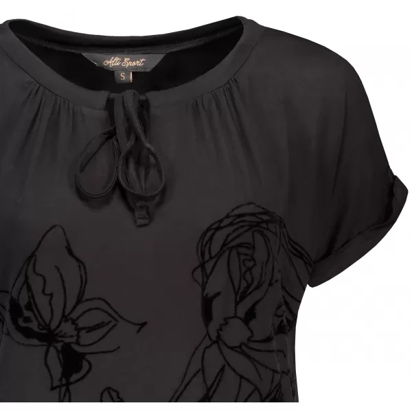  Tricou pentru femei ALTISPORT DEBBI NEGRU 
