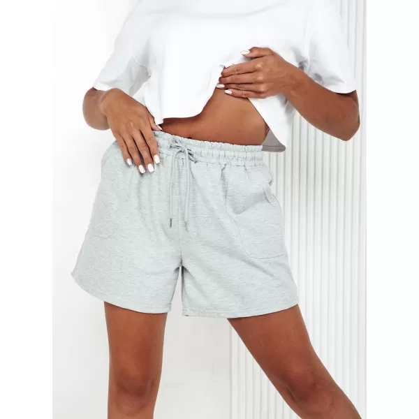  Pantaloni scurți pentru doamne DSTREET PELLA SY0416 GRI DESCHIS 