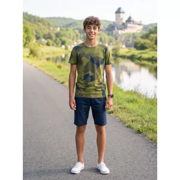 Tricou băieți BRANDIT T BD6017 CAMUFLAJ SUEDEZ 