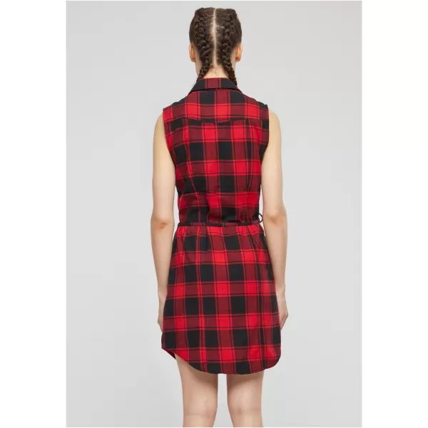   Rochie cămașă BRANDIT BD44007 ROȘU/NEGRU Brandit1 