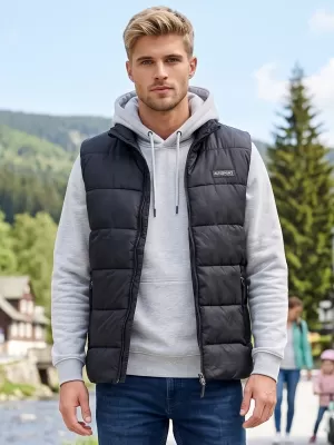 Vesta pentru barbati ALTISPORT DAMAN NEGRU
