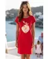 Tricou/rochie extinsă pentru femei ALTISPORT ALW187178 ROŞU
