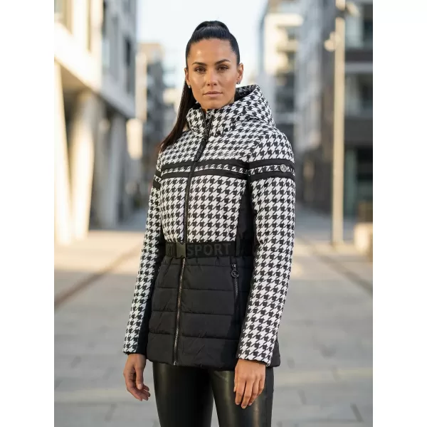  Geaca de dama ALTISPORT DEBORA ALB NEGRU 