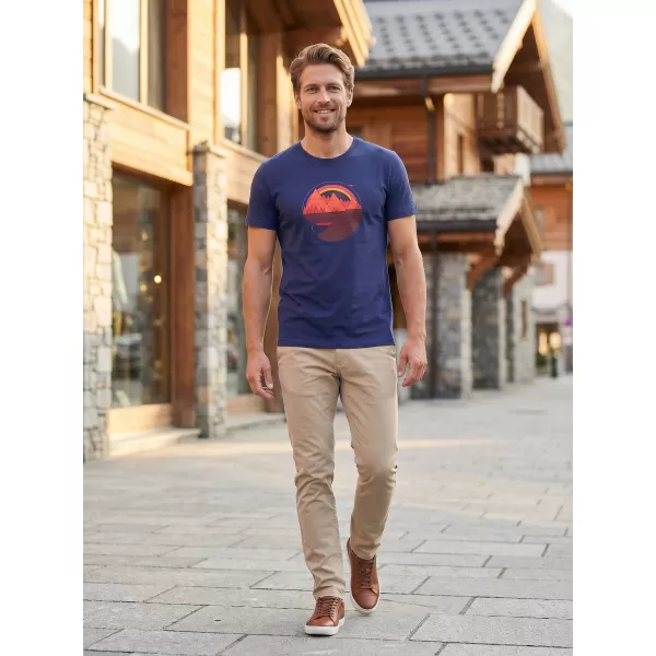  Tricou pentru bărbați ALTISPORT ALM186129 ALBASTRU MIEZUL NOPȚII 