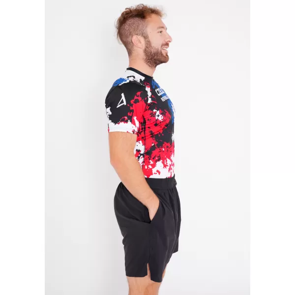  Cămașă funcțională de compresie pentru bărbați cu mâneci scurte premium ALTISPORT VOJ/ALM036TR04 PETE 