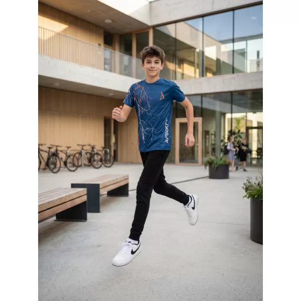  Tricou funcțional premium pentru copii ALTISPORT VOJ/ALK004TR01 BLEUMARIN/MARO 